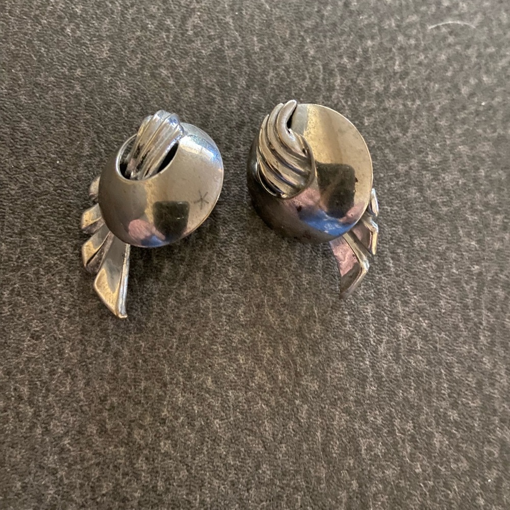 Silver Winged Earrings
